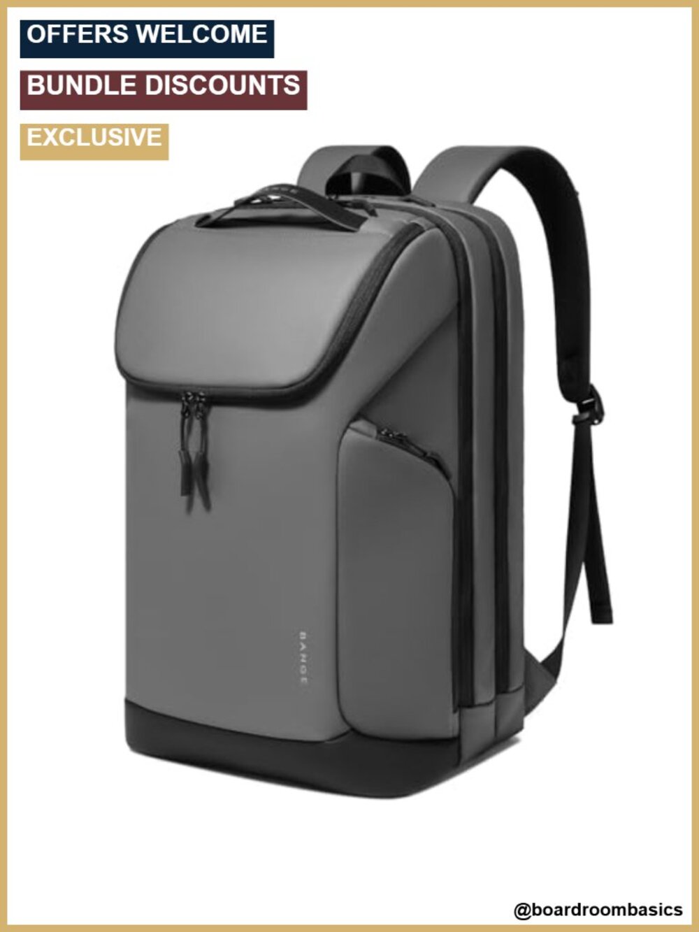 Waterproof Nylon Laptop Backpack 15.6 Inch Business Travel Commute